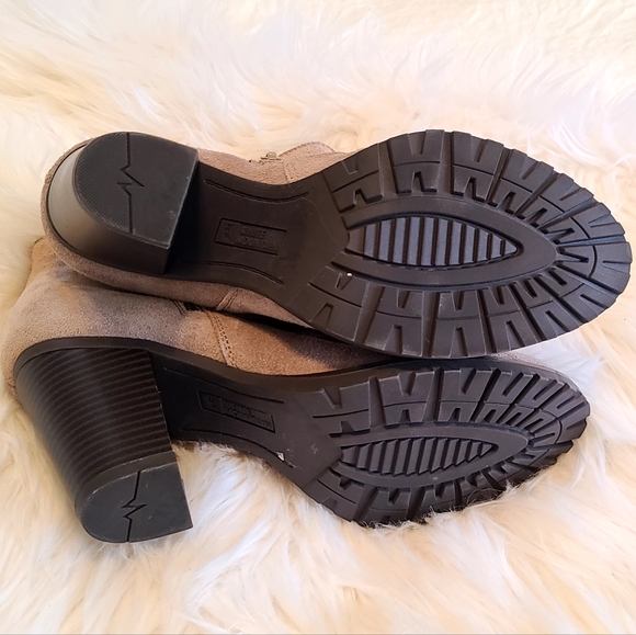 White mountain genuine leather taupe tan ankle boots size 9 - Picture 12 of 16